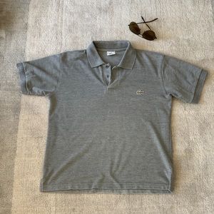 Men’s Lacoste gray polo shirt in size 4